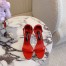 Dolce & Gabbana Kim Sandals in Red Patent Leather