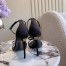 Dolce & Gabbana Sandals in Black Satin with Bow