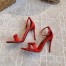 Dolce & Gabbana Sandals in Red Satin with Bow