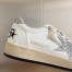 Golden Goose Women's Ball Star Sneakers with Silver Glitter Star and Heel Tab