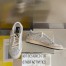 Golden Goose Women's Ball Star Sneakers in Silver Glitter and Suede