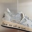 Golden Goose Women's Ball Star Sneakers in Silver Glitter and Suede