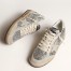 Golden Goose Women's Ball Star Sneakers in Silver Glitter and Suede