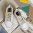 Golden Goose Women's Ball Star Sneakers with Silver Star and Gold Glitter Heel Tab