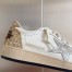 Golden Goose Women's Ball Star Sneakers with Silver Star and Gold Glitter Heel Tab
