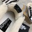 Golden Goose Women's Super-Star Sabot in Silver Laminated Leather with Black Star 
