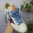 Golden Goose Women's Super-Star Sneakers With Fuchsia Glitter Star