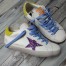 Golden Goose Women's Super-Star Sneakers With Fuchsia Glitter Star