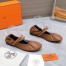 Hermes Jolly Ballet Flats in Brown Nappa Leather