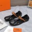 Hermes Jolly Ballet Flats in Black Nappa Leather