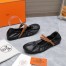 Hermes Jolly Ballet Flats in Black Nappa Leather