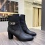 Hermes Frenchie 50mm Ankle Boots In Black Calfskin