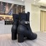 Hermes Frenchie 50mm Ankle Boots In Black Calfskin