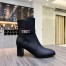 Hermes Frenchie 50mm Ankle Boots In Black Calfskin