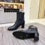 Hermes Frenchie 50mm Ankle Boots In Black Calfskin