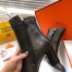 Hermes Black Joueuse Ankle Boots