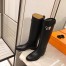 Hermes Jumping Boots In Black Calfskin