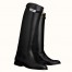 Hermes Jumping Boots In Black Calfskin