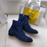 Hermes Blue Saint Honore Ankle Boots