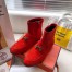 Hermes Red Saint Honore Ankle Boots