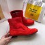 Hermes Red Saint Honore Ankle Boots