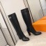 Hermes Story Boots In Black Calfskin Leather