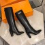 Hermes Story Boots In Black Calfskin Leather