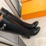 Hermes Story Boots In Black Calfskin Leather