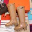 Hermes Variation Boots In Brown Calfskin