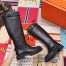 Hermes Variation Boots In Black Calfskin