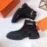 Hermes Veo Ankle Boots In Black Calfskin