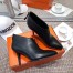 Hermes Virginia Ankle Boot In Black Leather