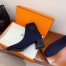 Hermes Volver 60 Ankle Boot In Blue Knit