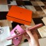 Hermes Oran Slide Sandals In Rose Sakura Shiny Niloticus Crocodile Skin