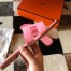 Hermes Oran Slide Sandals In Pink Epsom Calfskin