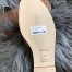 Hermes Oran Slide Sandals In Grey Ostrich Leather