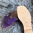 Hermes Oran Slide Sandals In Purple Epsom Perforated Calfskin