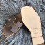 Hermes Oran Slide Sandals In Grey Swift Calfskin