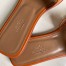 Hermes Oran Slide Sandals In Gold Swift Calfskin