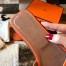 Hermes Oran Slide Sandals In Orange Swift Calfskin