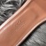 Hermes Oran Slide Sandals In Rose Gold Swift Calfskin