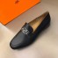 Hermes Men's Tenor Loafers In Black Calfskin