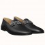 Hermes Men's Tenor Loafers In Black Calfskin