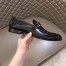 Hermes Men's Monterey Loafers In Black Calfskin