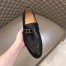 Hermes Men's Monterey Loafers In Black Calfskin