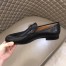 Hermes Men's Monterey Loafers In Black Calfskin