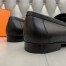 Hermes Men's Colette Loafers In Black Calfskin