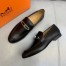 Hermes Men's Colette Loafers In Noir Calfskin