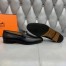 Hermes Men's Colette Loafers In Noir Calfskin