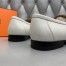 Hermes Men's Colette Loafers In White Calfskin